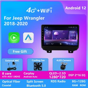 CAR DVD Videospeler Android Touch Screen Machine Navigatie Recorder HD Radio voor Jeep Wrangler-2018