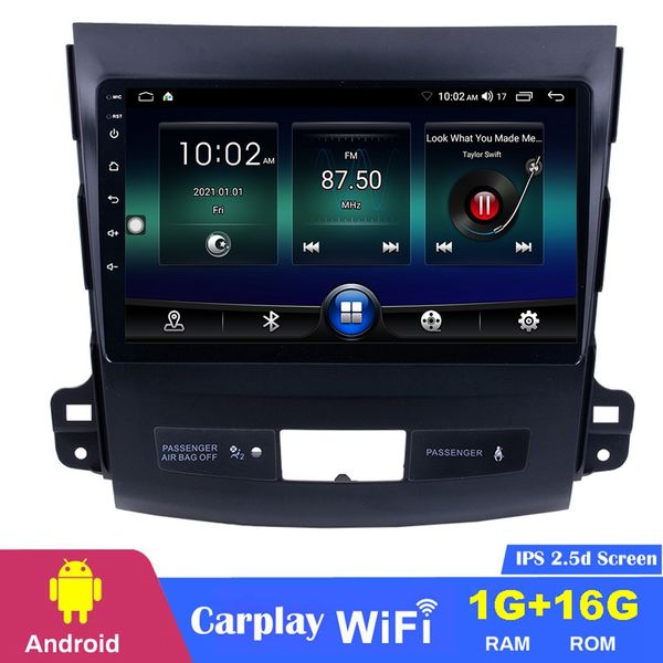 Auto-DVD-Video-Player GPS-Haupteinheit für MITSUBISHI Outlander 2006 2007 2008 2009 2010–2014 Kapazität Bildschirm 9 Zoll Android Wettbewerbsfähiger Preis