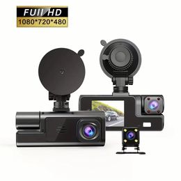 Auto DVR 3 Channel 1080p Dash Cam WiFi Video Recorder 2 inch achteruitkijkcamera voor voertuig Black Box Car Assecories