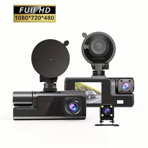 CAR DVR 3 canal 1080p Dash Cam Wifi Video Recorder 2 pulgadas Vista trasera Cámara para la caja negra del vehículo Ajenas de automóvil