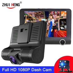 Voiture DVR 3 s 4.0 pouces double objectif caméra de recul enregistreur vidéo enregistreur automatique Dvrs Dash Cam caméras