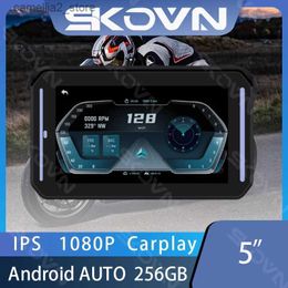 auto dvr 5 inch motorfiets GPS 1080P Carplay Android AUTO Dashcam met WIFI Dual Lens motorfiets Black Box nachtzicht videorecorder Q231115
