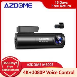 Car dvr AZDOME M300S Recorders 4K1080P Rear Camera (Free 64G TF) 800MP Lens GPS Wifi DVR Voice Control Dash Cam Night VisionHKD230701