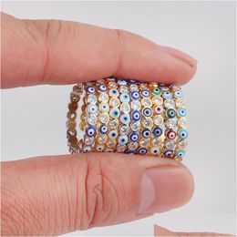 Auto Dvr Band Ringen Vrouw Man Vinger Ring Vrouwelijke Boheemse Boze Oog Voor Vrouwen Mannen Mannelijke Mode Accessoires Vintage Sieraden Groothandel 202 Dhwuh