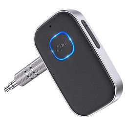 Car Dvr Bluetooth Car Kit J22 Receptor Aux Inalámbrico 5.0 Adaptador Portátil O 3.5Mm Con Micrófono Drop Delivery Móviles Motocicletas Ele Dhmtg