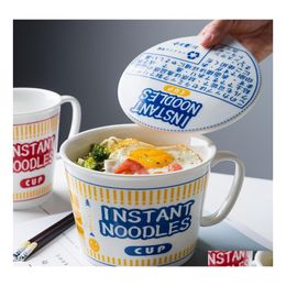 Auto DVR BOLLS MDZF Sweetome 600/800 ml Japanse instant noodle kom met dekselhandgreep Heatedistant ovensoep ontbijt ontbijtgranen melk beker 201214 dhn0z