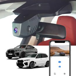 CAM DVR CAR pour BMW X5 G05 X6 G06 2024 CAME CAME DE DASH LE DESSE FAILIFT HONSOEE POUR BMW X5 X6, Contrôle de l'application de connexion WiFi