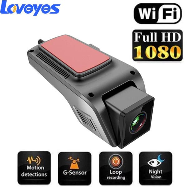 Caméra DVR pour voiture HD 1080P, Vision nocturne, WIFI, USB, enregistreur de conduite, ADAS, tableau de bord, lecteur multimédia Android, Dashcam DVRs V6