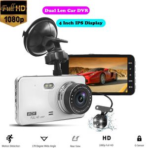 Cámara DVR para coche, grabadora de vídeo GT29, lente dual, Full HD, 1080P, pantalla IPS de 4 