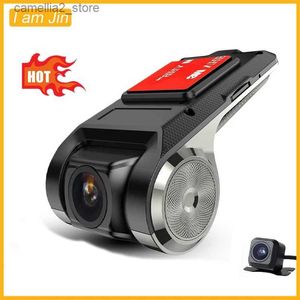 Car DVR DVR para automóvil 1080P Full HD Car Dash Cam Recorder Android Dashcam Blackbox ADAS Visión nocturna Grabación en bucle Controlador Grabador de video Alta calidad Q231115