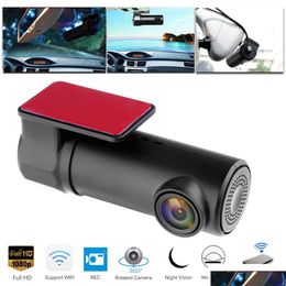 car dvr Car Dvrs 1080P Wifi Mini Dvr Dash Camera Videocámara de visión nocturna Grabadora de video de conducción Cámara trasera Registrador digital Entrega directa Mobi Dh3Fo