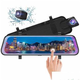 car dvr Voiture Dvrs 10Ips Sn Dvr Miroir Dash Caméra Caméra Double Objectif Fl Hd Lecteur Enregistreur Flux Rétroviseur Arriver Livraison Directe Dhofn Mobiles Moteur Dh39D