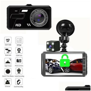 Auto DVR CAR DVRS BT200 4 INCH IPS TOUCH SN DASH CAM 1080P DVR DVR DUAL LENS CAMERA DASHCAM WIDE HOOG VIDE VIDE RECOSTER VIDE NACHT NACHT VISIE DRO OTYNU