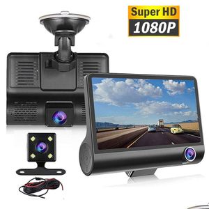 Car DVR Car DVRS Drivance Recorder DVR HD 1080P 3 Lens 170 degrés Vue arrière Caméra de surveillance MATIC MATIC VIDEO DÉTECTION DR OTCAF