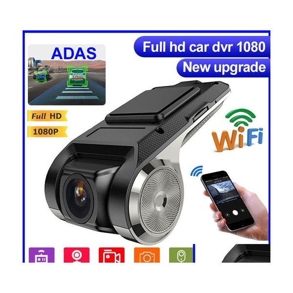 voiture dvr Voiture Dvrs Usb Adas Hd Dvr Lecteur Android Navigation Affichage de la fenêtre flottante Ldws Gshock Fonctions d'assistance au conducteur Drop Delivery Mobi Dhd4Z