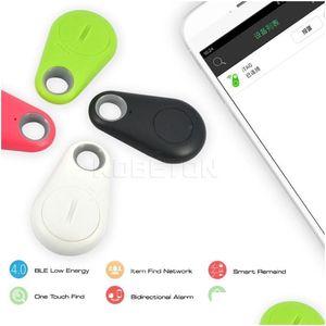 Auto DVR Car GPS Accessoires Antilost Mini Smart Tag Bluetooth Tracker Wireless Alarm Child Bag Wallet Key Finder Locator Lost Dhafr