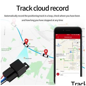 Auto DVR Car GPS Accessoires C13 Veiligheidsrelais Tracker GSM Locator App Tracking Remote Control Antitheft Monitoring Cut Oil Power Cart DHJBV