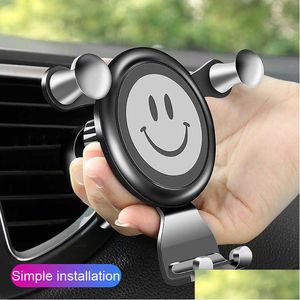 Car Dvr Car Holder Phone Motive Device Air Outlet Bracket Navigator R054 Drop Delivery Móviles Motocicletas Electrónica Dhhn5