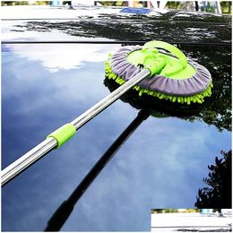 Auto DVR auto -wasmachine 2 In1 verstelbare zachte wasborstelverzorging MOP voor het wassen van uw truck RV onderhoudsaccessoires Drop levering mobiele telefoons m dh8df