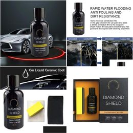 Auto DVR Care Products Motive Nano Coating Liquid Ceramic Spray Car Polish afdichtingskant Snelle nanocoating 30 ml wax1 drop levering m dhivd
