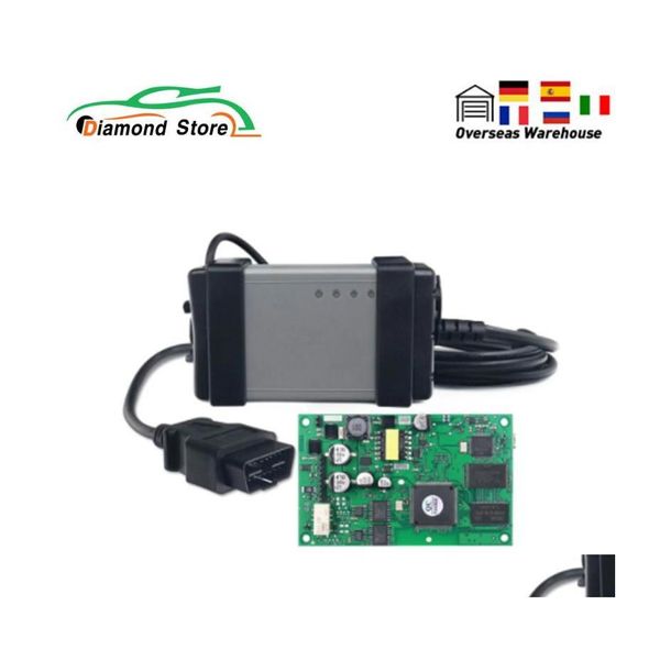 voiture dvr Lecteurs de code Outils d'analyse Ly Modèles Fl Chip Vida Dice 2014D 2021A Obd2 Outil de diagnostic de voiture Pro Scanner Green Board Mtilanguage Drop Dhxii