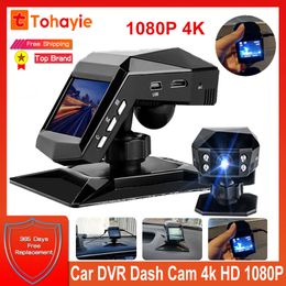 Auto DVR Dash Cam 4K Dash Camera Video Registrator Dashcam 3.6 "HD Cycle Record Night Vision Dash Camera Video Recorder