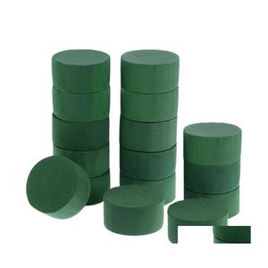 Auto DVR Decoratieve bloemen Kransen Bloemarrangement Kit Green Ronde Wet bloemenschuim bruiloft Aisle Party Decoratie 16 stuks Drop Dhdye Dhdye