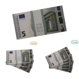 Coche DVR Muñecas Prop Money FL Imprimir 2 caras Una pila Dólar estadounidense Billetes de la UE para películas Día de los Inocentes Niños Entrega de entrega Juguetes Regalos Accesso DhtisROT2