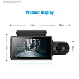 Auto dvr Dual Lens Dash Cam voor auto's Black Box Full HD 1080P Autovideorecorder met WIFI Nachtzicht G-sensor Dashcam Dvr Autocamera Q231115