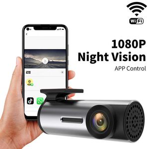 Auto dvr DVR Dash Cam Dashcam Camera WIFI FULL HD 1080 P Draadloze Night Versie Video Recorder Camera voor iphone IOS AndroidHKD230701