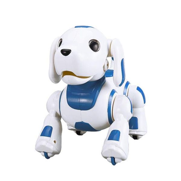 Coche Dvr eléctrico/Rc animales Ydj K22 Rc Robot perro juguete Control de detección táctil baile cantar luces programación inteligente aprender inglés para Dhmxg