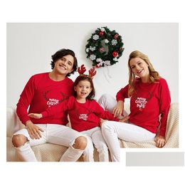 Auto DVR Familie Matching Outfits Winterkleding Sweater Warm mooie hoodies Moeder Dochter kleding Drop levering Baby Kinderen Zwangerschap Dh8hy