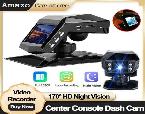 Voiture Dvr Full Hd P Dash Caméra Auto Caméra Dash Cam Cycle Enregistrement Vision Nocturne Enregistreur Vidéo Dashcam Avec Console centrale J2206012766058