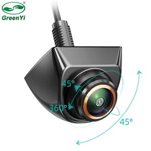 Coche dvr GreenYi 360 ° Ajustable FrontBackup Fish Eye Lens OEM Mini Style SideRear View Camera Night Vision WaterproofHKD230701