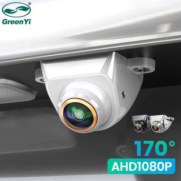 Voiture dvr GreenYi AHD 1080P Caméra de recul 170 ° Fisheye Golden Lens Full HD Night Vision Inversion de véhicule Caméras avant de secours G999HKD230701