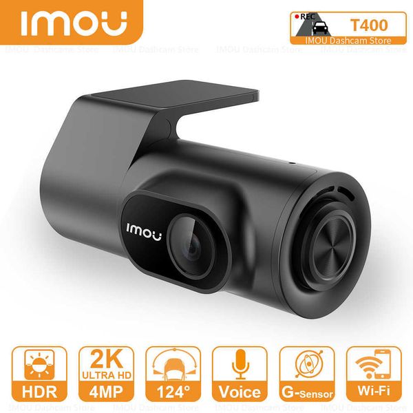 Voiture dvr IMOU Caméra Mini Corps DVR T400 APP Interconnexion Enregistrement en Boucle 124 Degrés FOV Prise en Charge 128 Go Carte TF Système MultilingueHKD230701