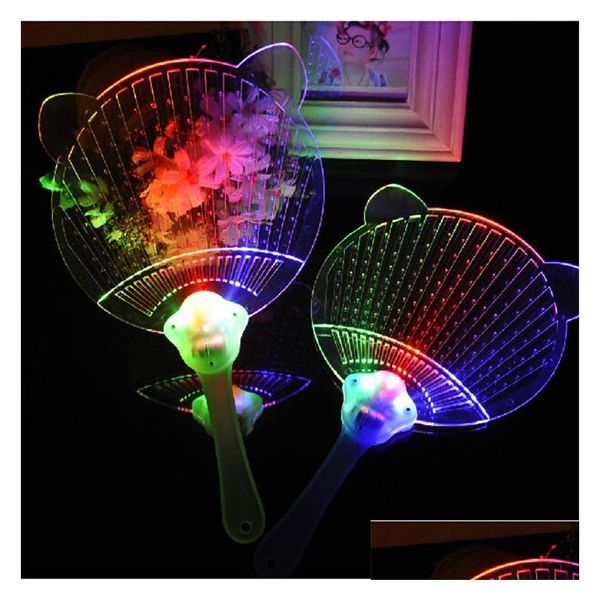 Car Dvr Led Toys Proyector al por mayor The New Night Light Crystal Colorf Up Fan Flash Prom Luminous Kids 30Pcs / Lot Drop Delivery Gifts Dhsek