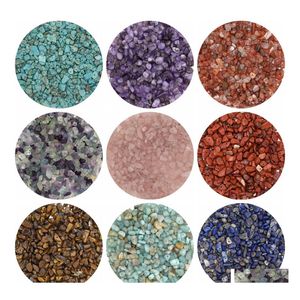 voiture dvr Pierres précieuses en vrac 500 Pcs Perles de puces de pierres précieuses pour la fabrication de bijoux Percé Irregar Rock Stone Healing Crystal Quartz Drop Delivery Dhz3R