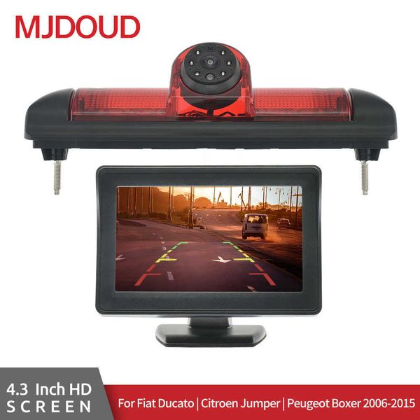 Voiture dvr MJDOUD 170 degrés caméra de recul feu stop 43 pouces moniteur pour FIAT Ducato CITROEN Jumper PEUGEOT Boxer 20062015HKD230701