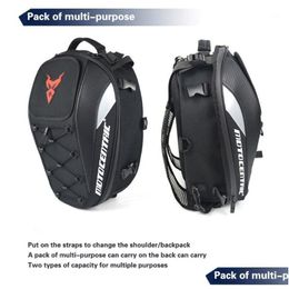 Bolsas de motocicleta DVR de autom￳vil Bolsas para hombres negros mochila impermeable Touring Lage Motorbike Mochila Moto1 Drop de entrega Mobiles de motocicletas ACCE DH0KK