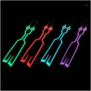 Auto DVR Motorfietshelmen 2 PCS 3V Waterdichte helmlichtsignaal EL Strip Flashing LED Duurzame Kit Bar Diy Sticker Night Sign Dh6jd