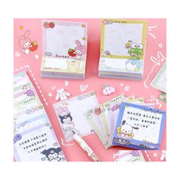 Auto DVR Notes Sheets Cute Cartoon Memo Pad Kawaii Sticky Girl Diary Diy Decorative School Notebook Japanese briefpapier Drop Delivery Office DHMQG