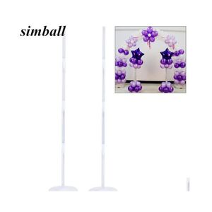 Auto DVR Party Decoration 2 Set Ballon Column Base Stand Kits Arch met frame en paal voor bruiloft verjaardagsfestival benodigdheden 1027 Drop Deli Dheik