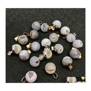 Auto DVR Hanger Kettingen Natuurlijke Opening Smile Agaat Crystal Sand Bead Stone Mannen en vrouwen DIY ketting sieraden maken sieraden laten vallen dhjso