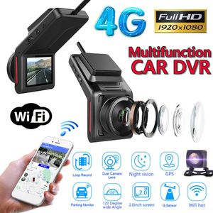 Auto dvr Phisung K18 Full HD 1080 P 4G WiFi DVR Dashboard GPS Logger Dashcam met Achteruitrijcamera AccessoiresHKD230701