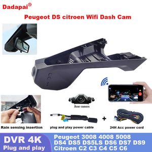 Auto dvr Plug en Play Wifi Dash Cam Camera DVR Peugeot 3008 4008 5008 DS4 DS5 DS5LS DS6 DS7 DS9 voor Citroen C2 C3 C4 C5 C6HKD230701