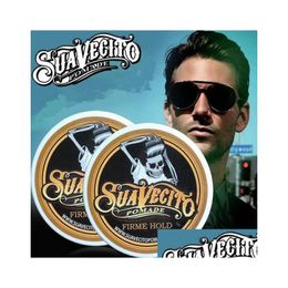 Auto Dvr Pomades Wassen Suavecito Pommade Haargel Stijl Firme Hold Strong Oude manieren herstellen Groot skelet Slicked Back Oil Wax Dro Dhifv