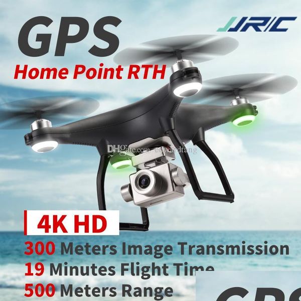 Coche Dvr Simuladores Jjrc X13 4K Hd 2Axis Selfstabilizing Gimbal Cámara 5G Wifi Drone Gps Posición Motor sin escobillas Seguimiento de vuelo Siga Q Dhzsm