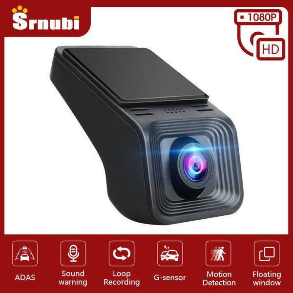 Coche dvr Srnubi ADAS DVR Dash Cam FHD 1080P para Android reproductor de DVD navegación USB TF tarjeta 64G 128G AR HD grabadoraHKD230701