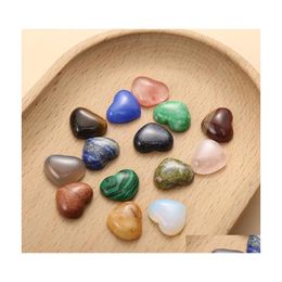 voiture dvr Pierre 10Mm Amant Coeur Quartz Lâche Cristal Cabochons Sept Chakras Perles Pour La Fabrication De Bijoux Guérison En Gros Drop Delivery Dhakl